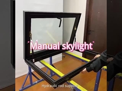 Phòng chống nước Alu Skylight Shed Manual Aluminium Skylight Frame 6mm + 15A + 6mm