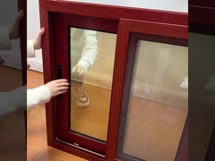 Màn hình côn trùng Aluminium cửa sổ trượt cho phòng tắm Woodgrain Color